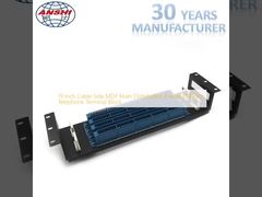 19-дюймовая кабельная боковая MDF (главный распределительный каркас) с телефонным терминальным блоком на 100 пар