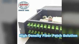 Эффективное решение для монтажа в стойку оптоволоконной патч-панели на 48 портов