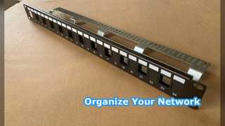 Патч-панель ANSHI Cat6A STP, 24 порта, 1U