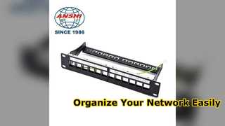 12-портовая патч-панель Cat6 Компактное сетевое решение