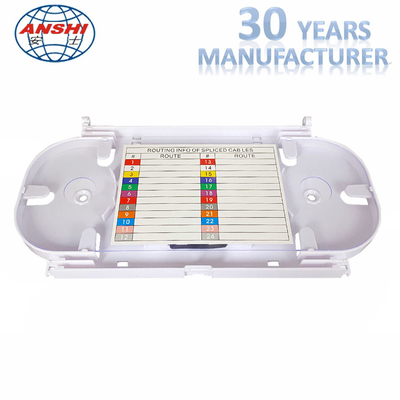Protective Plastic Fiber Optic Splice Tray 12 Core Capacity For Distribution Box