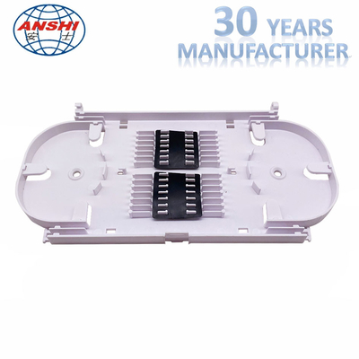 Protective Plastic Fiber Optic Splice Tray 12 Core Capacity For Distribution Box