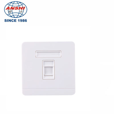 ANSHI RJ45 86x86мм Однопортовая Двухпортовая Панель Телекоммуникационная Лицевая Панель