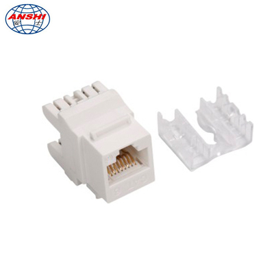 Разъем Keystone RJ45 180 градусов CAT6 CAT6A UTP с позолоченными контактами из фосфористой бронзы