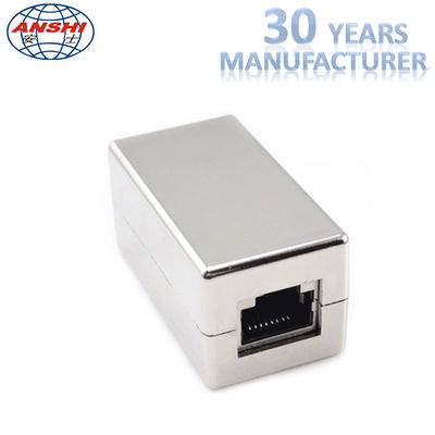 RJ45 KEYSTONE JACK Shielded pass through Keystone Jack Cat5e CAT6 Metal Straight Through Inline Coupler