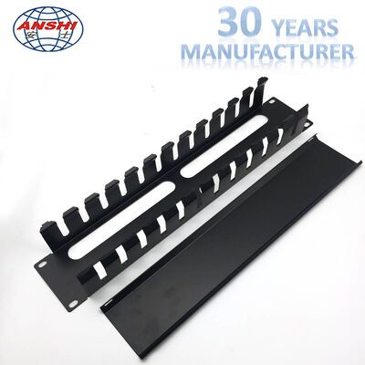 2U Высота 12 Слот Металл 19 дюймовый Стеллаж Монтабельный горизонтальный кабельный менеджер Для сетевых установок