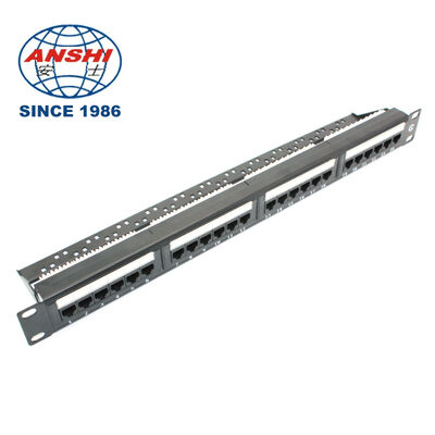 19 дюймовый 32 порта пустой STP FTP защищенный RJ45 патч панель CAT5E CAT6 Rack Mount Сетевой распределительный панель