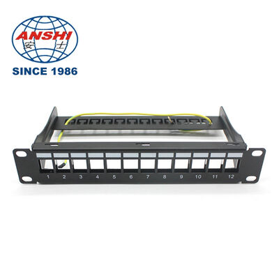 19 дюймовый 32 порта пустой STP FTP защищенный RJ45 патч панель CAT5E CAT6 Rack Mount Сетевой распределительный панель