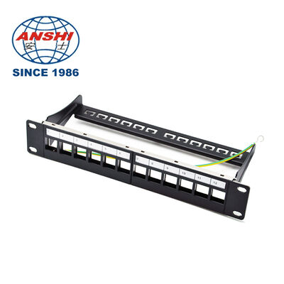 19 дюймовый 32 порта пустой STP FTP защищенный RJ45 патч панель CAT5E CAT6 Rack Mount Сетевой распределительный панель