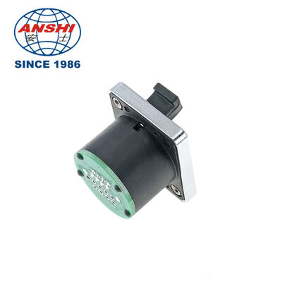Промышленный водонепроницаемый Ethernet D-Type RJ45 Panel Mount Socket PCB Soldering с защитой от пыли