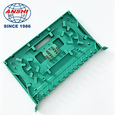 12 Core Integrated Fiber Splice Tray SC FC Connector, Telecom Grade 12C ODF Splice Tray, Fiber Optic Splice Tray Without Jumper