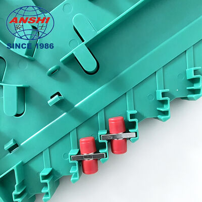 12 Core Integrated Fiber Splice Tray SC FC Connector, Telecom Grade 12C ODF Splice Tray, Fiber Optic Splice Tray Without Jumper