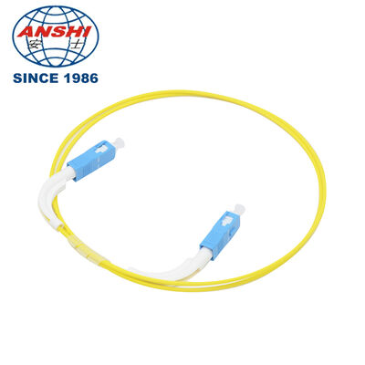 Кабель для оптоволоконного патча Pigtail, 90° 45° Bent Boot E2000 PCAPC LC SC ST SM Simplex/Duplex 2.0/3.0mm MT-LC20001 для сети FTTH FTTB FTTX
