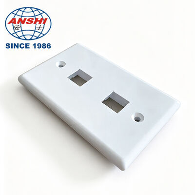 ANSHI 120 Тип настенной панели стандарта США, двойной порт RJ45 RJ11 для телекоммуникаций