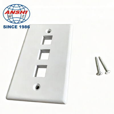 ANSHI 120 Тип US Стандартная настенная панель, 3 порта RJ45 RJ11