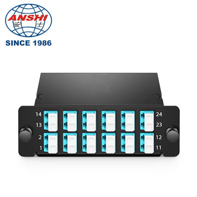 24F OM4 MPO/MTP Кассета тип A 2 MPO-12 до 12*LC Дуплекс FHD LGX Низкая потеря FS Panduit Совместимый 40G/100G Центр обработки данных