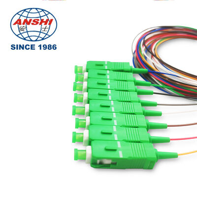 Fiber Optic PLC Splitter 1*8 Steel Tube FTTH 1x8 SCAPC Single Mode PLC Splitter with POE/GSM Support Mini Type Fiber Optic