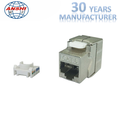 Защищаемая степень Toolless CAT7 CAT5E сплава RJ45 Keystone Джек 180 цинка STP